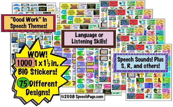 1000 COMBO SPEECH STICKERS!