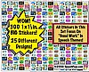 300 Speech Therapy Theme STICKERS!